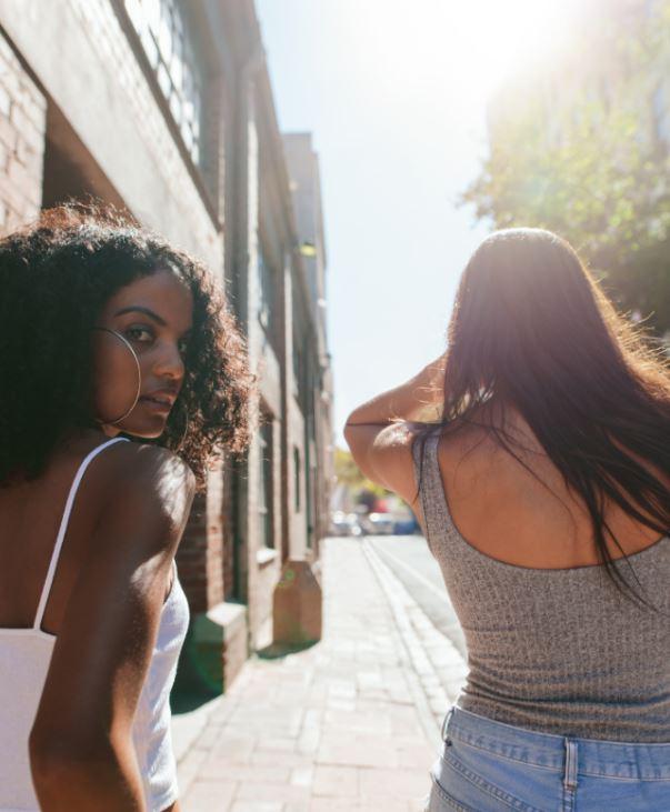 Young Women Walking